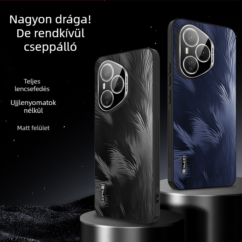 Honor 500 és Honor Magic 8 telefonvédő tok lencsevédő fóliával, csillag-szárny minta, teljes védelem, ütésálló
