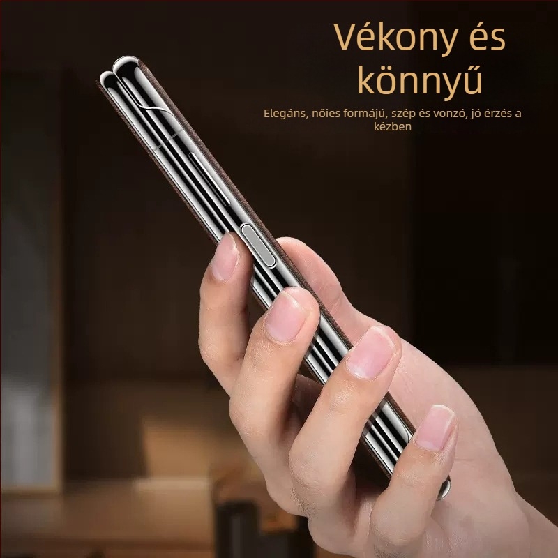 Bőr flip tok Honor MagicV2RSR-hez teljes lefedettséggel, VS2 hajtogatható kijelzővel és okos nézetablakkal