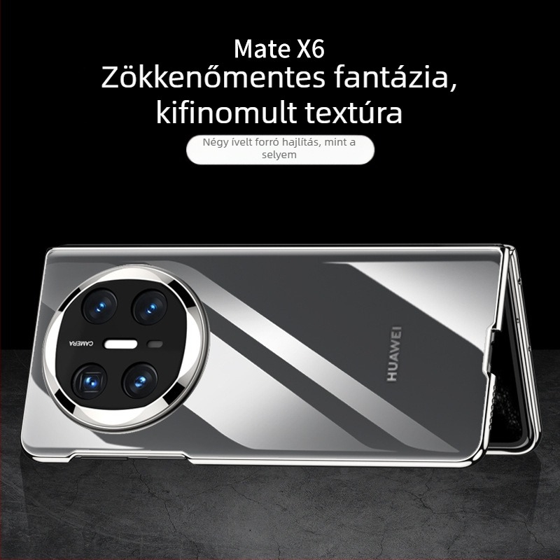 Huawei Mate X6 telefonvédő tok, Phantom hajtogatható kijelzővel, integrált védelem, PC burkolat elektroplatinált, gyűjtemény kiadás, ütésálló