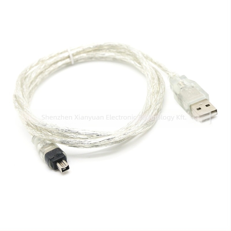 USB-1394 adapterkábel (4-pontos FireWire) PC DV felvételéhez, 1,5 m, oxigénmentes réz