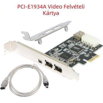 DV/HDV kamerákhoz PCIe 1394A videó rögzítő kártya
