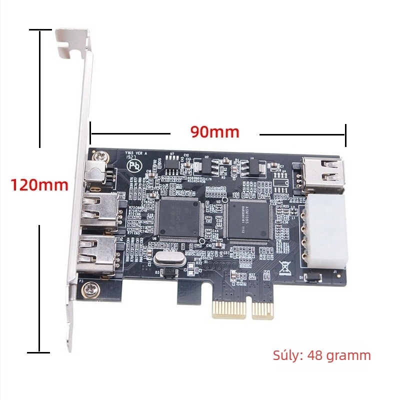 DV/HDV kamerákhoz PCIe 1394A videó rögzítő kártya