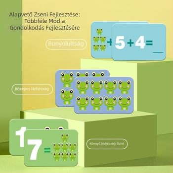 Digitális béka egyensúlyozó oktató játék 4-6 éveseknek: logikai gondolkodás, szellemi fejlődés, DIY-barát, műanyag