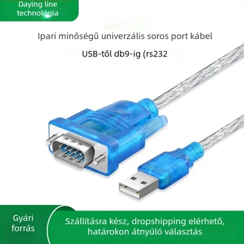 USB-RS232 DB9 soros kábel 9‑pin konverterrel, 340-es chippel