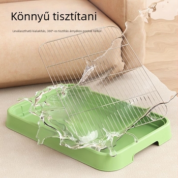 Kutyatoalette – műanyag, speciális ürítésre, anti-lépés dizájn, edzéshez