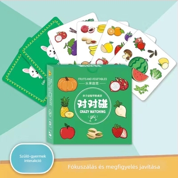 Gyermekeknek szóló társasjáték-kártyák: oktató memóriát és gondolkodást fejlesztő kártyák, szülő-gyermek interaktív játék, koncentráció fejlesztése (Anyag: Jam; Kategória: társasjáték-kártyák; Korosztály: 7–14; Képességfejlesztés: érzelmi, látási, szellemi