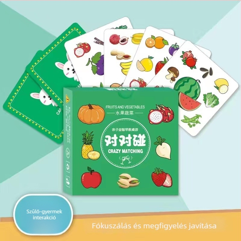 Gyermekeknek szóló társasjáték-kártyák: oktató memóriát és gondolkodást fejlesztő kártyák, szülő-gyermek interaktív játék, koncentráció fejlesztése (Anyag: Jam; Kategória: társasjáték-kártyák; Korosztály: 7–14; Képességfejlesztés: érzelmi, látási, szellemi