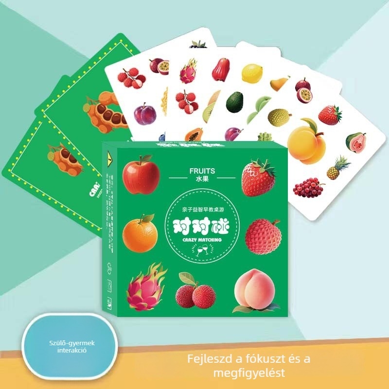 Gyermekeknek szóló társasjáték-kártyák: oktató memóriát és gondolkodást fejlesztő kártyák, szülő-gyermek interaktív játék, koncentráció fejlesztése (Anyag: Jam; Kategória: társasjáték-kártyák; Korosztály: 7–14; Képességfejlesztés: érzelmi, látási, szellemi