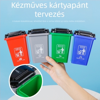 Gyerekeknek szóló szemétszortírozó játék készlet — 108 kártya, PP anyag, színes dobozos csomagolás, asztali szemetes rekvizítum, korai oktatás, 4–6 éveseknek