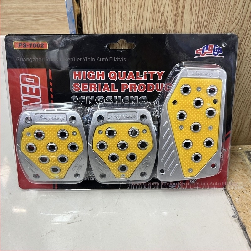 ABS autópedál MT0331 homokszórt felülettel, csúszásmentes kialakítás, univerzális MT/kézi váltóhoz