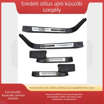 Jmt Rozsdamentes acél ajtó küszöb lemez világítással Fj150/Fj200/Fj250 Prado AT