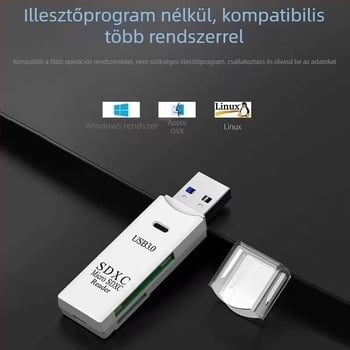 Többfunkciós kártyaolvasó Deep good 09 USB 3.0 SD/TF támogatással