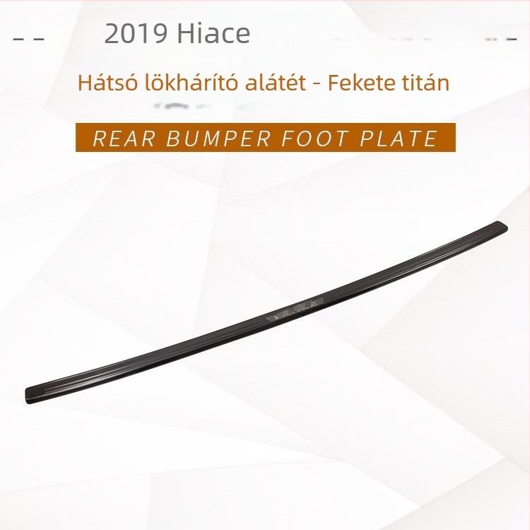 Rozsdamentes acél LED ajtóküszöb HIACE-hez – belső és külső LED üdvözlő pedál és hátsó védő panel