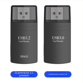 USB4.0 kártyaolvasó - SD/SDHC/TF, 2-in-1 SD és TF, D6 modell, ABS ház