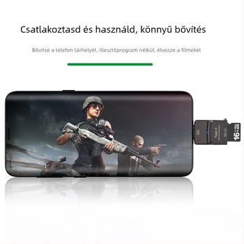 Jaya JY-270 USB-C OTG kártyaolvasó okostelefonokhoz, kettős funkció TF-kártya és USB-meghajtó támogatásával, kompatibilis Apple és Huawei készülékekkel