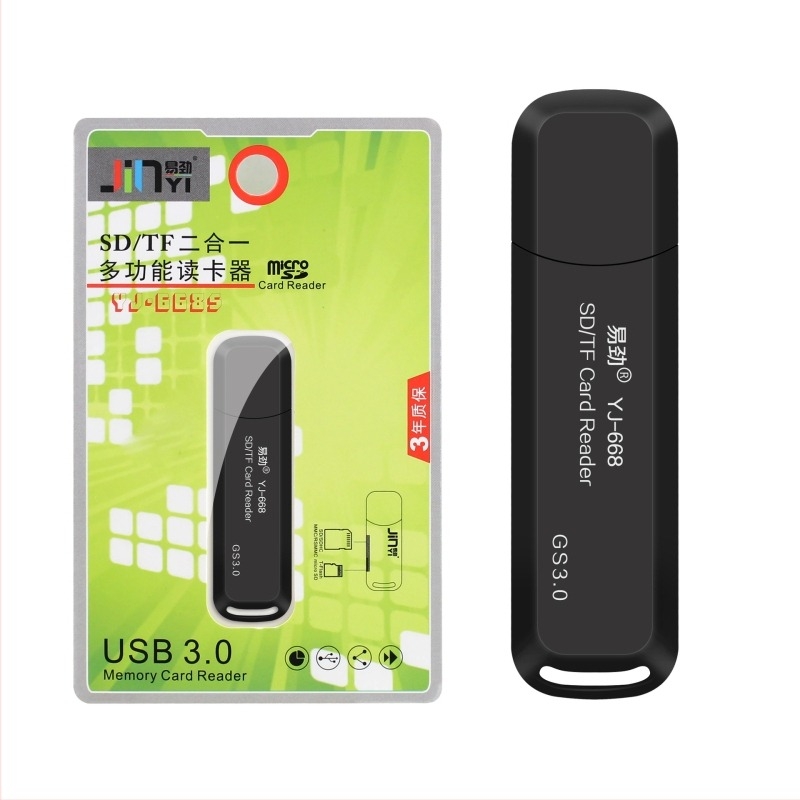 USB 3.0 Kártyaolvasó TF/SDXC – 2 az 1-ben DSLR-hez és digitális fényképezőgéphez
