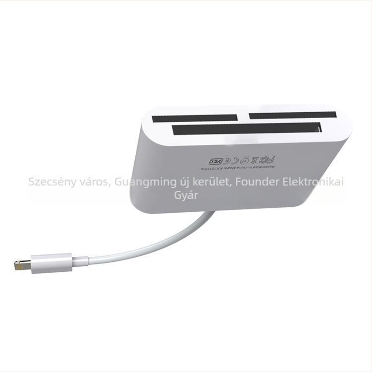 FD-W08 USB 2.0 Többfunkciós kameraadapter SD/CF/TF kártyaolvasóval, ABS