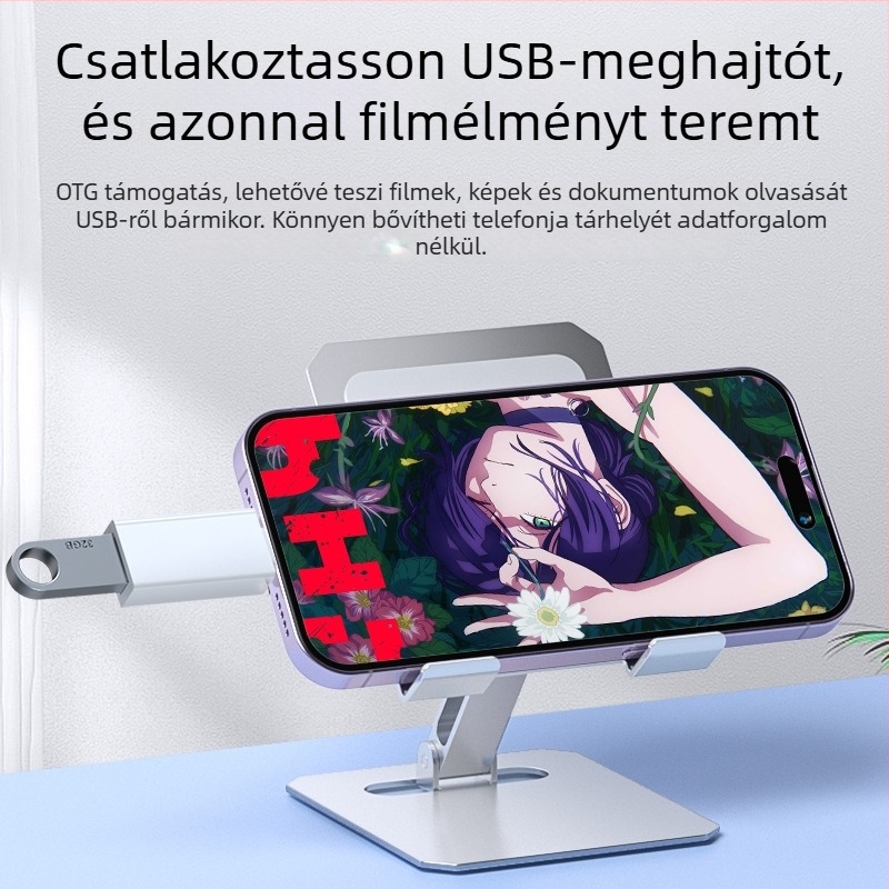 OTG USB 3.0 Type-C adapter USB flash meghajtóval és kártyaolvasóval – Modell YK16-08 Androidhoz