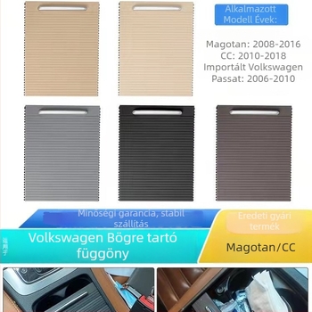 Autó középső könyöklő rekesz pohártartó fedőlemeze görgős rolóval – Modell 3CD857503; Anyag: ABS-PC + TPU; Testreszabható