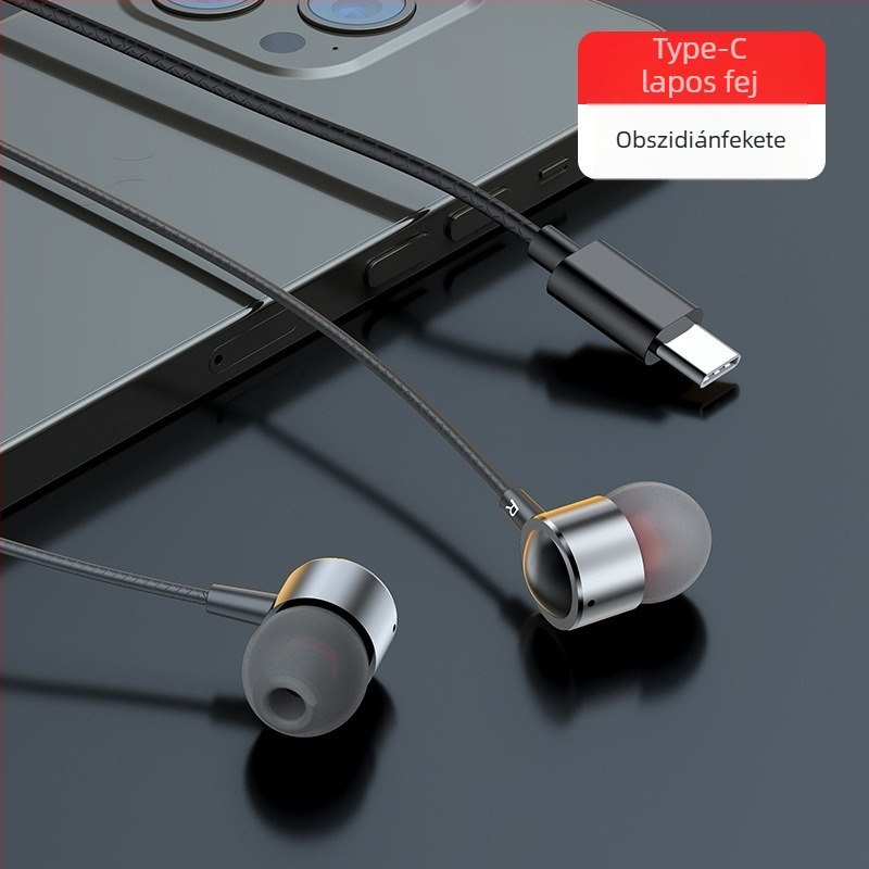 Fülhallgató – vezetékes, in-ear, 3,5 mm csatlakozó, 3 m hosszú kábel, 20–20000 Hz frekvencia-tartomány, 32 Ω impedancia, 10 mm meghajtó