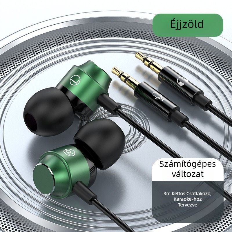 Speed Bird S5 vezetékes e-sport fülhallgató mikrofonnal, in-ear, 3,5 mm egyenes csatlakozó, 2–3 m kábel, 20–20 000 Hz, 16 Ω