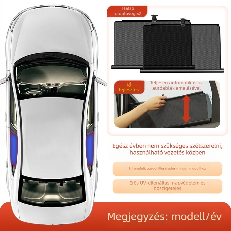Hátsó teleszkópos állítható oldalsó ablakárnyékoló Grand Koleos Xingyue L-hez