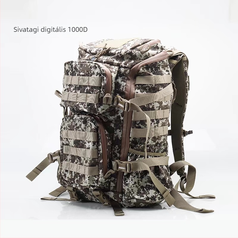 35L taktikai hátizsák kültéri túrákhoz, kamufláž, nylon, uniszex