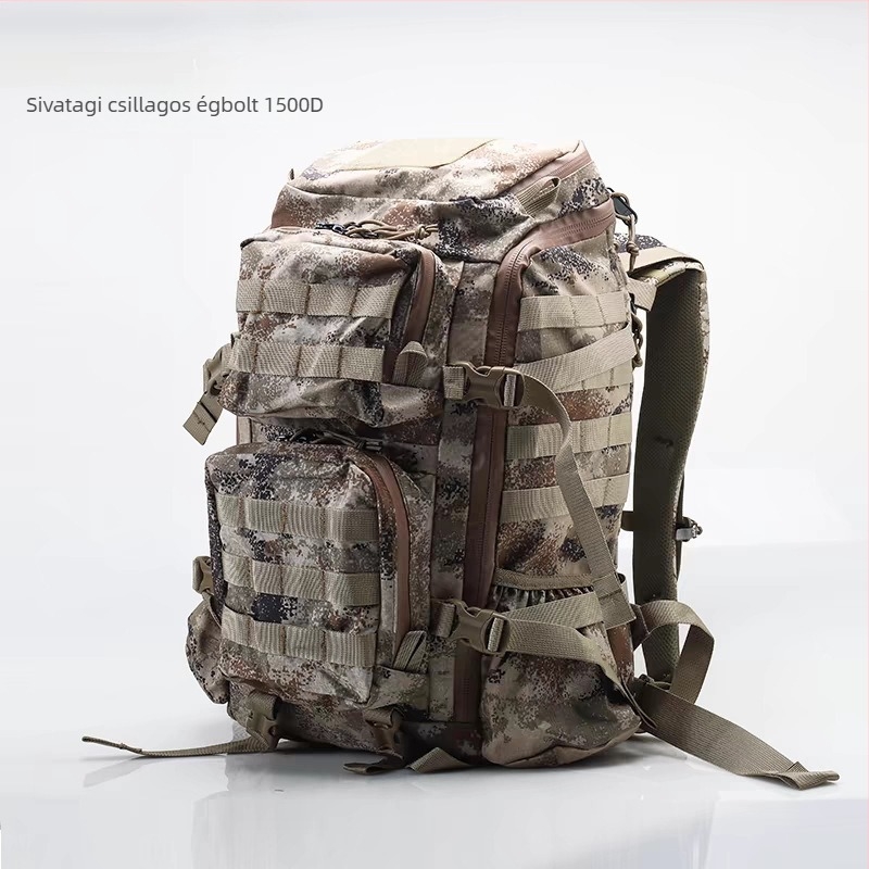 35L taktikai hátizsák kültéri túrákhoz, kamufláž, nylon, uniszex