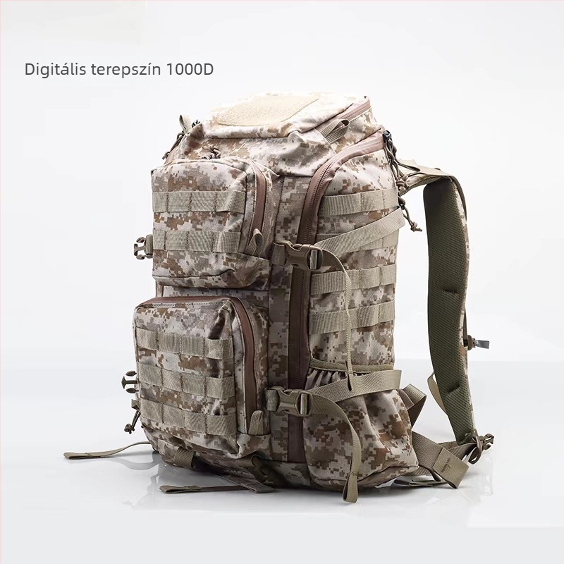 35L taktikai hátizsák kültéri túrákhoz, kamufláž, nylon, uniszex