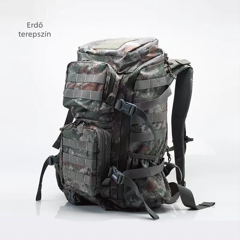 35L taktikai hátizsák kültéri túrákhoz, kamufláž, nylon, uniszex