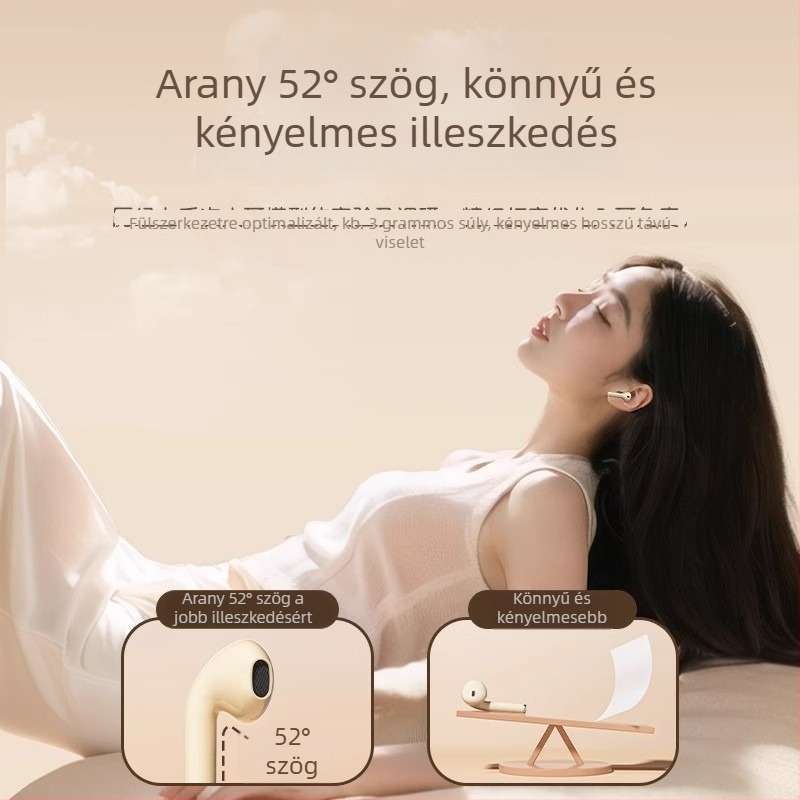 SR10 True Wireless Bluetooth fülhallgatók rendkívül hosszú üzemidővel, Bluetooth 5.3, IPX4, sztereó hang futáshoz, zenéhez és játékokhoz