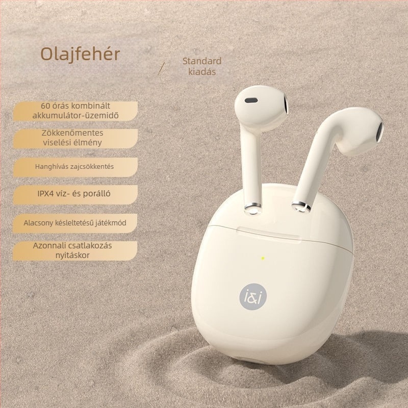 SR10 True Wireless Bluetooth fülhallgatók rendkívül hosszú üzemidővel, Bluetooth 5.3, IPX4, sztereó hang futáshoz, zenéhez és játékokhoz