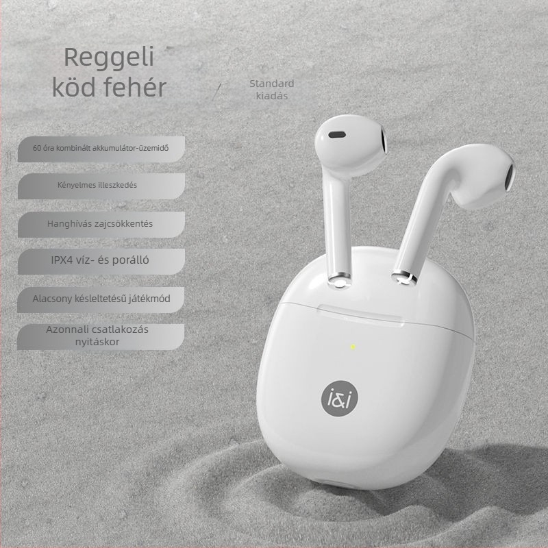 SR10 True Wireless Bluetooth fülhallgatók rendkívül hosszú üzemidővel, Bluetooth 5.3, IPX4, sztereó hang futáshoz, zenéhez és játékokhoz