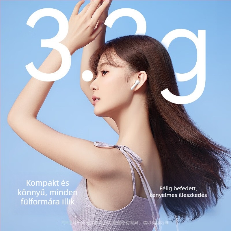 Vezeték nélküli Bluetooth fülhorgos fejhallgató, fülre helyezve, egyszerű stílus