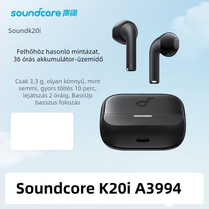 Vezeték nélküli Bluetooth fülhorgos fejhallgató, fülre helyezve, egyszerű stílus