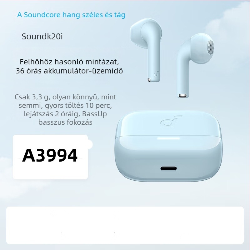 Vezeték nélküli Bluetooth fülhorgos fejhallgató, fülre helyezve, egyszerű stílus