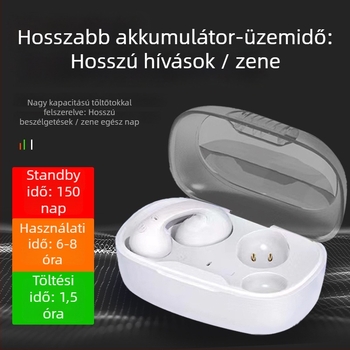 Fül-clipes sportfülhallgató, zajcsökkentés, Bluetooth 5.3, 4–8 órás üzemidő, 10–15 m hatótáv