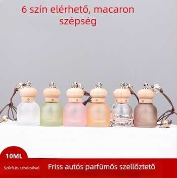 Autó illatosító függő medál üvegből, aromás hatás és belső dekoráció, hagyományos kínai stílusú autódísz.