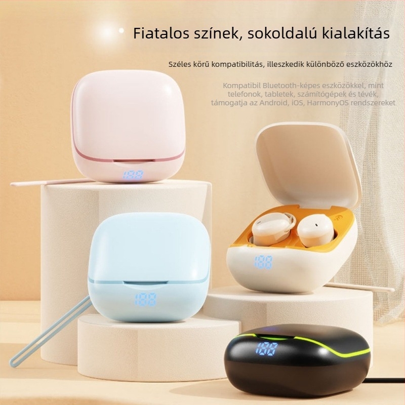 Alvóhallgató: oldal alvás közben fájdalommentes, In-Ear, zajcsökkentés, Bluetooth 5.4, 4–8 órás akkumulátor-élettartam