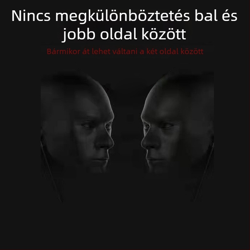 Fülhallgató, vezetékkel, egyoldalú rövid kábel, 3,5 mm-es csatlakozó, 13 mm meghajtó, 16 Ω, 20–20000 Hz