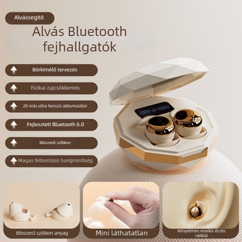 Alvó Bluetooth fülhallgatók, in-ear kivitel, zajcsökkentés, 4–8 órás akkumulátor, 15 m hatótáv, Bluetooth 5.3+EDR, sztereó hang