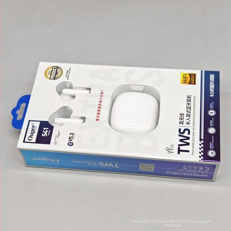 Valódi vezeték nélküli sztereó fülhallgatók zajcsökkentéssel, hosszú akkumulátoros üzemidő, Bluetooth 5.3, in-ear dizájn, kétoldali hangzás