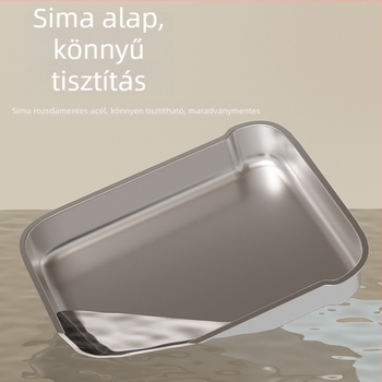 Macskaalomtál fém és műanyag, teljesen zárt, szagtalanító, fröccsenés elleni védelem