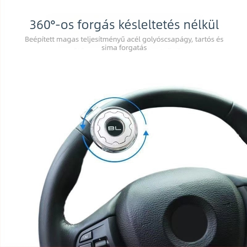 Autó kormánykerék erősítő golyó acélgolyóval – ABS anyag, univerzális kompatibilitás, tömeg 0.13 kg, Car Hongsheng