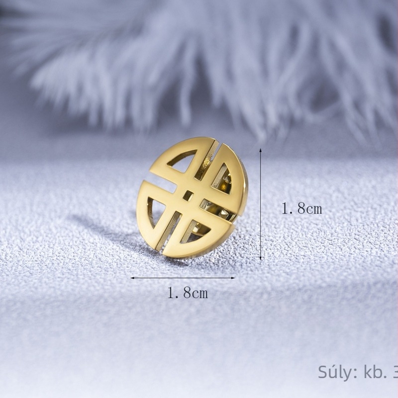 Kelta szimbólum kitűző, rozsdamentes acél, retro stílus, geometriai dizájn, elektroplatált, esküvői ajándék