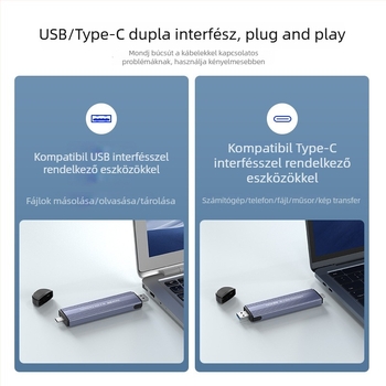 Külső NVMe M.2 SSD tok, Type-C USB 3.1, alumíniumötvözet, 2 TB-ig támogatott, 10 Gbps