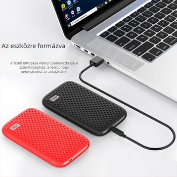 WD My Passport SSD-hez készült szilikon tok, ütésálló és hőelvezető (OEM)