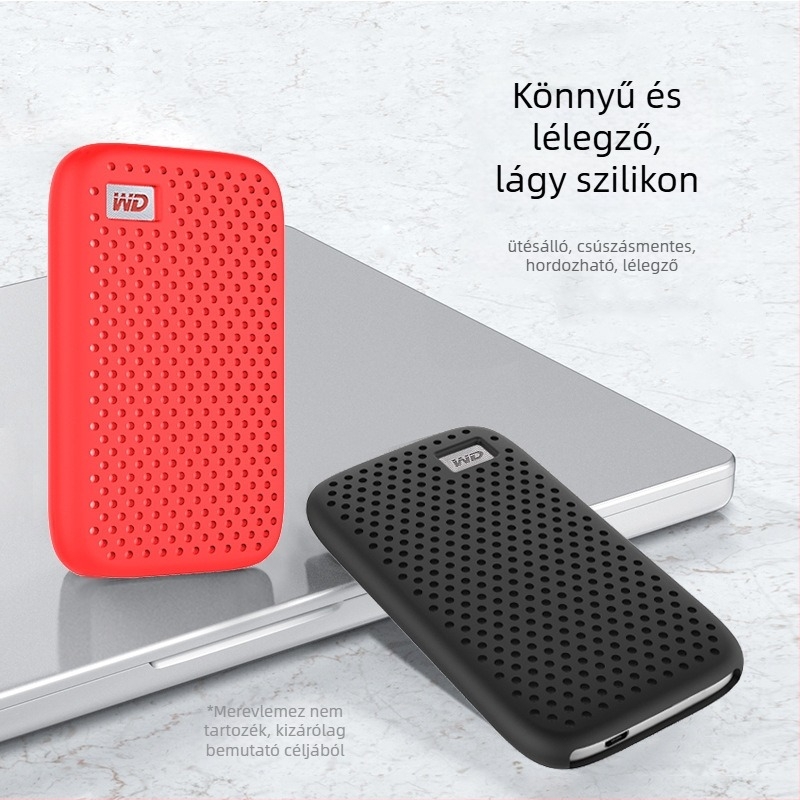 WD My Passport SSD-hez készült szilikon tok, ütésálló és hőelvezető (OEM)