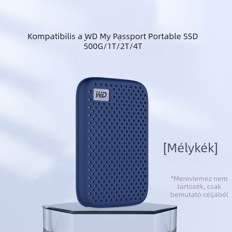 WD My Passport SSD-hez készült szilikon tok, ütésálló és hőelvezető (OEM)