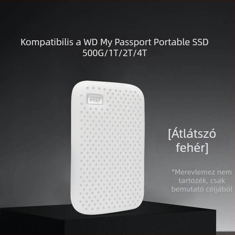WD My Passport SSD-hez készült szilikon tok, ütésálló és hőelvezető (OEM)